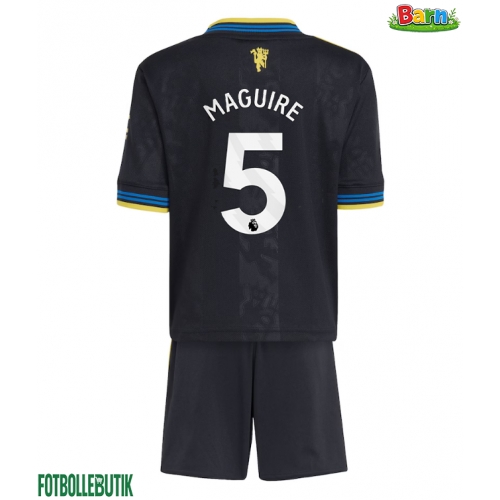 Manchester United Harry Maguire #5 Tredjeställ Barn 2025-26 Kortärmad (+ Korta byxor)